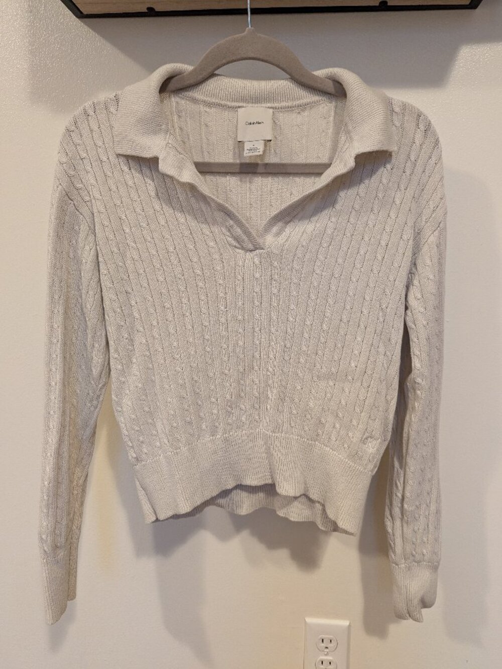 Collared Cream Sweater